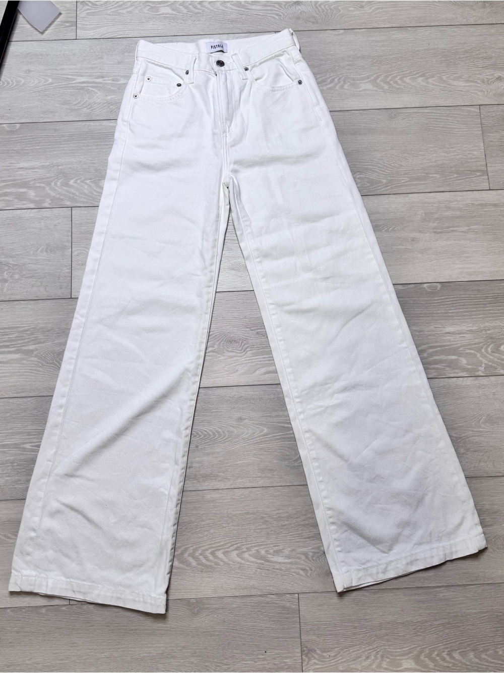 Pistola Wide Leg White Pants
